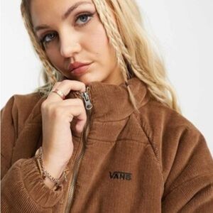 Vans Brown Corduroy Teddy Zip Jacket